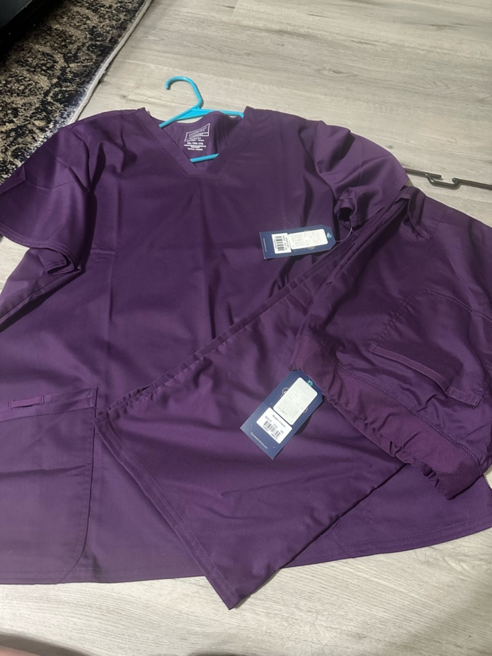 Cherokee Eggplant Purple Scrub Set